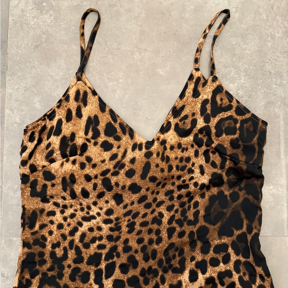 Nasty Gal Feline This Leopard Print Mini Slip Dress - Picture 8 of 8